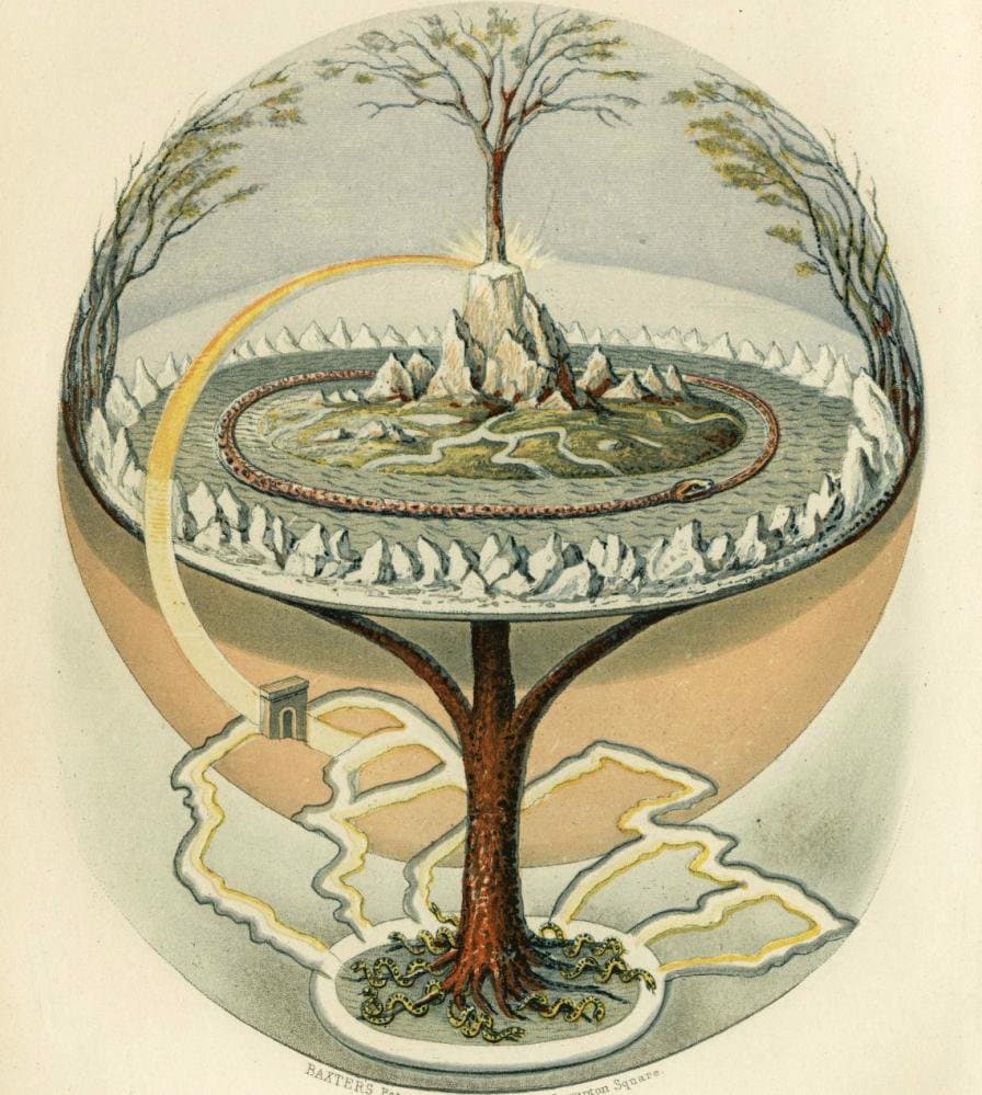 The ancient Tree of Life standing alone in the sandy Bahraini desert
