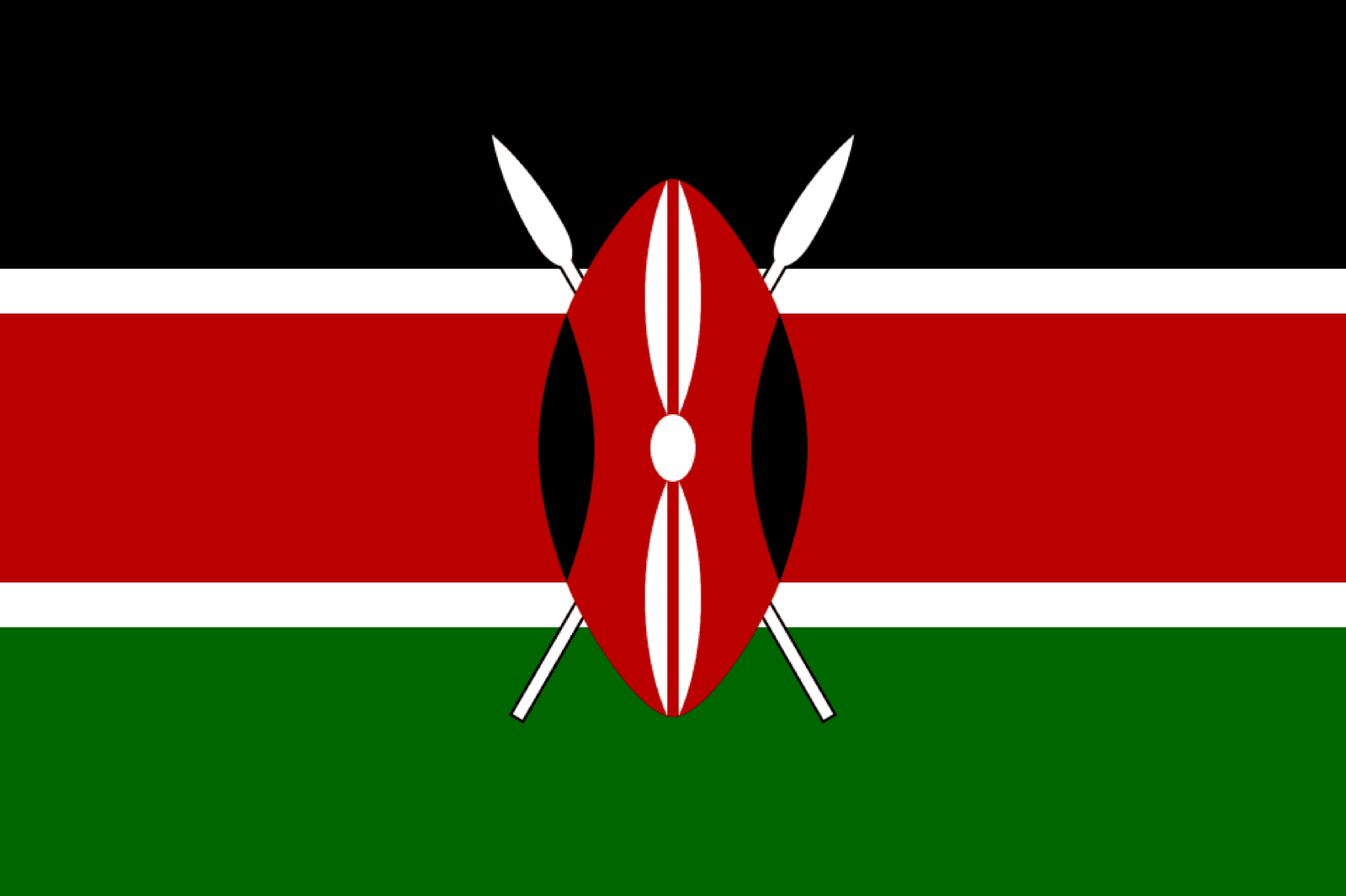 The flag of Kenya